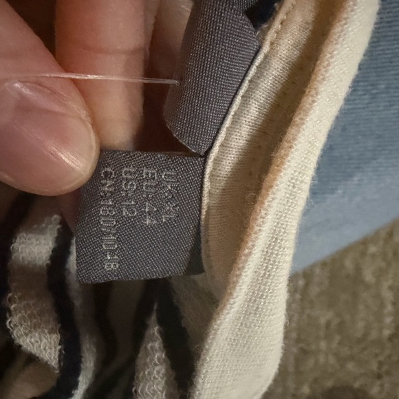 Sweaty Betty After Class Stripe Crop Sweatshirt Women’s 12 XL Black White - Picture 5 of 5